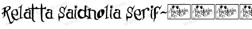 Relatta Saidnolia Serif字体转换